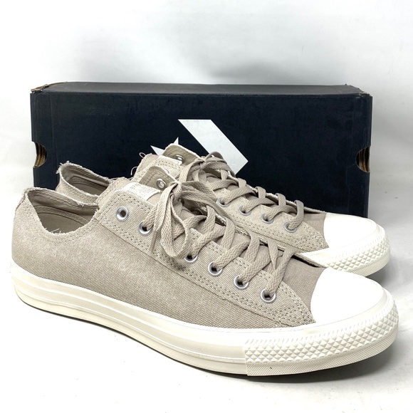 Converse Chuck Taylor OX Sneakers Low Top For Men Egret Canvas Casual 164098F - Picture 2 of 10